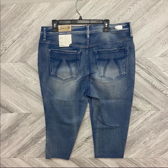 Seven7 Jeans High Rise Breezy Crop Plus Size 14 - Picture 3 of 11